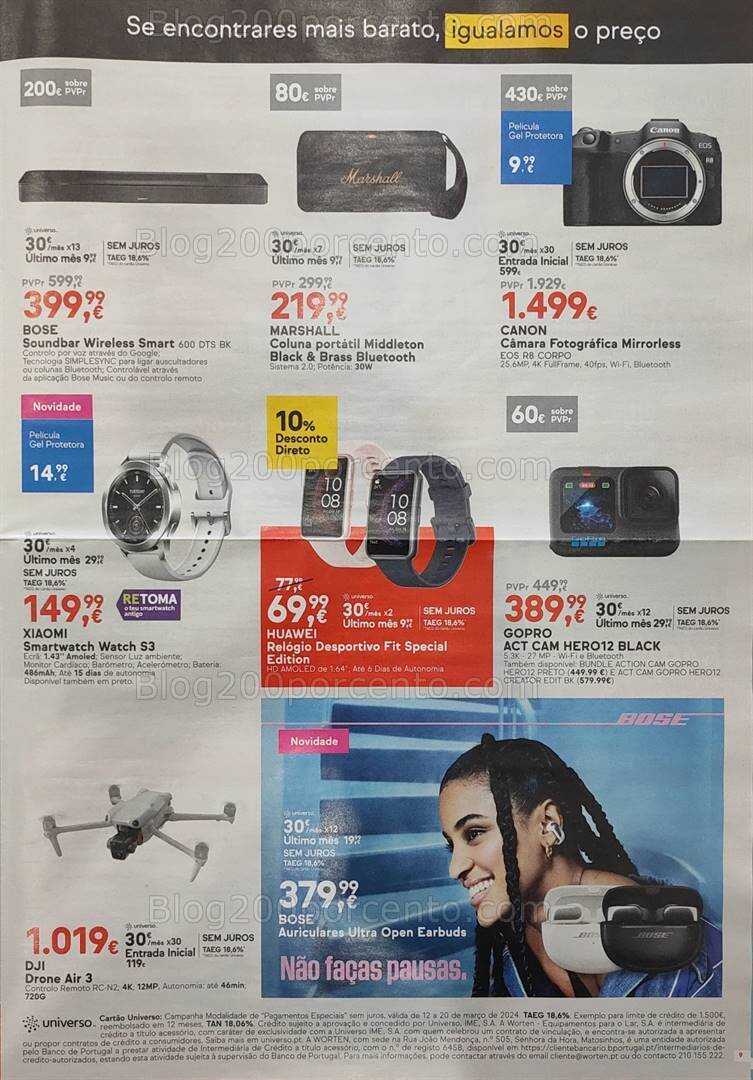 Antevisão Folheto WORTEN Promoções de 12 a 20 março