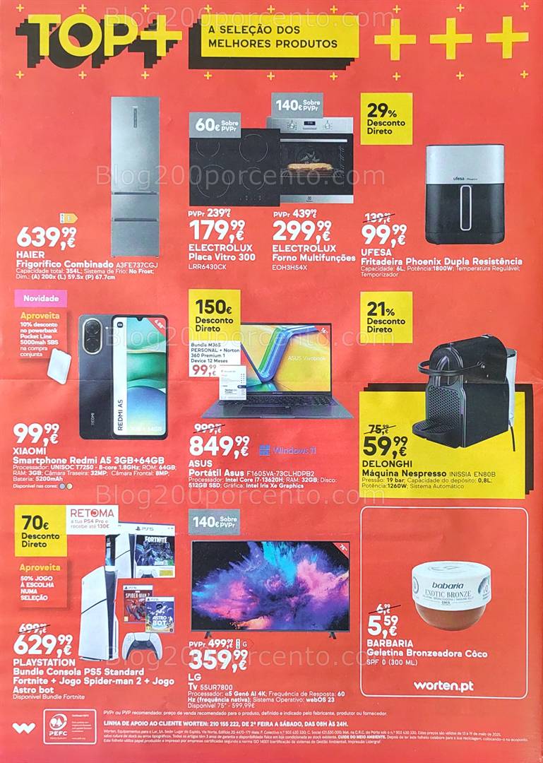 Antevisão Folheto WORTEN Promoções de 13 a 19 maio