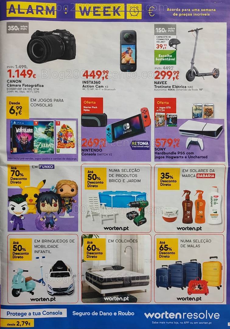 Antevisão Folheto WORTEN Alarm Week Promoções de 14 a 20 maio