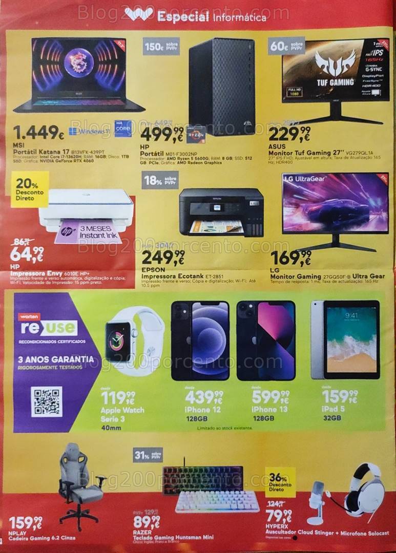 Antevisão Folheto WORTEN Promoções de 15 a 25 dezembro