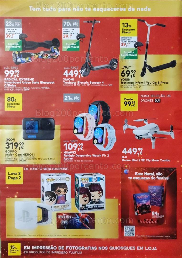 Antevisão Folheto WORTEN Promoções de 15 a 25 dezembro