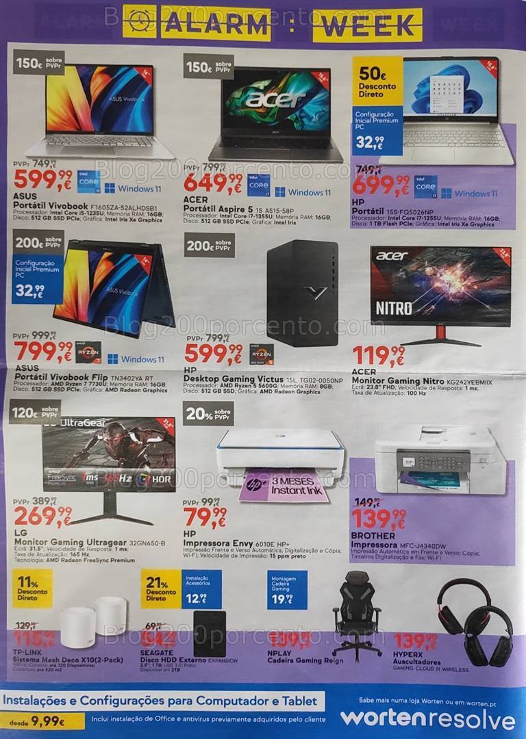 Antevisão Folheto WORTEN Promoções de 16 a 24 abril