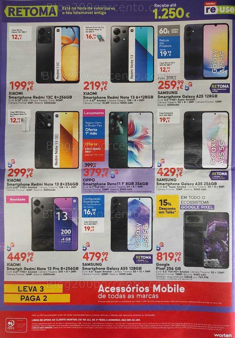 Antevisão Folheto WORTEN Promoções de 16 a 24 abril