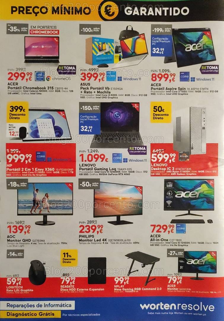 Antevisão Folheto WORTEN Promoções de 16 a 24 outubro