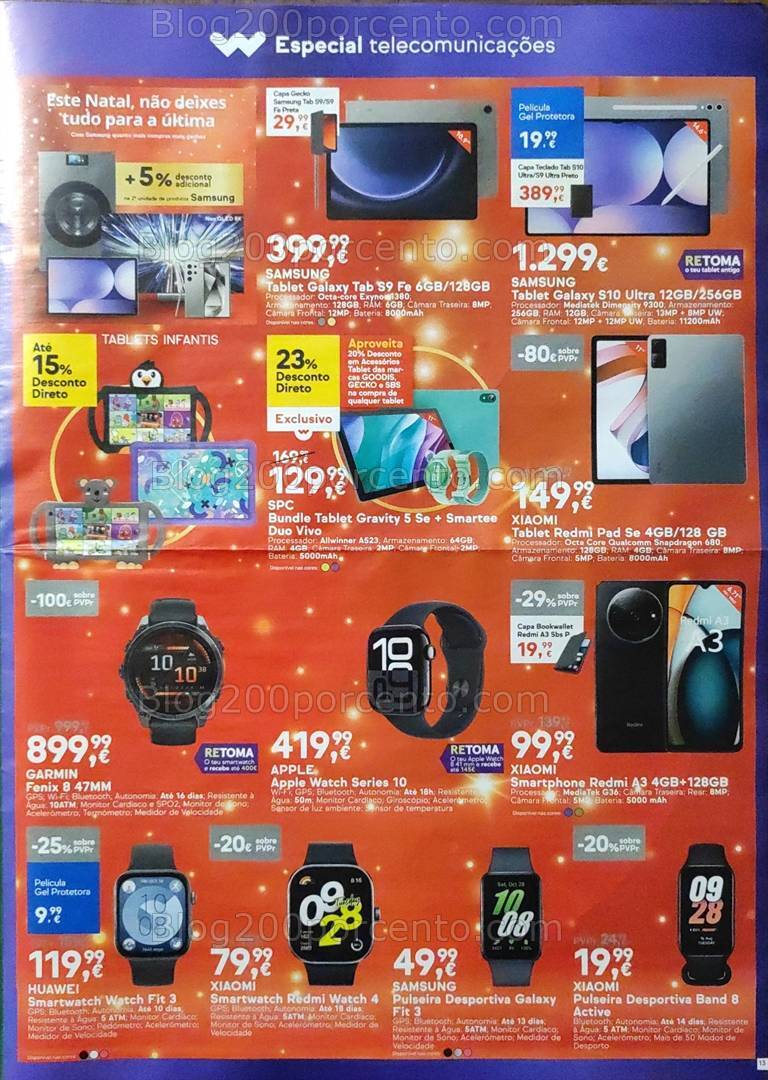 Antevisão Folheto WORTEN Promoções de 17 a 25 dezembro