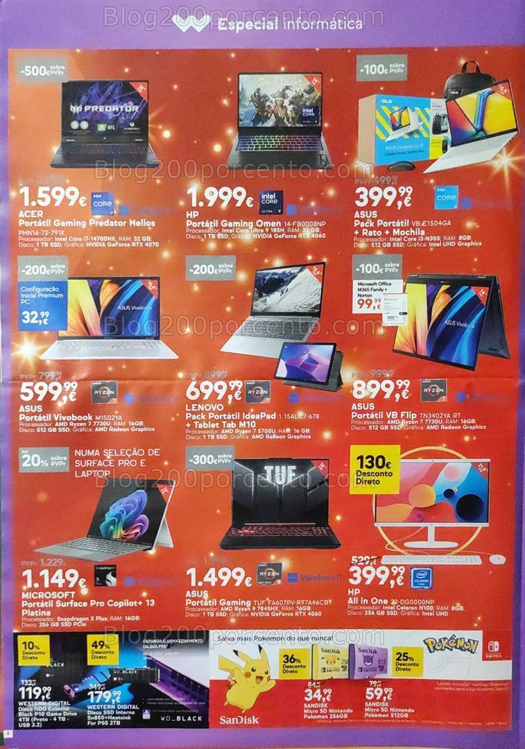 Antevisão Folheto WORTEN Promoções de 17 a 25 dezembro