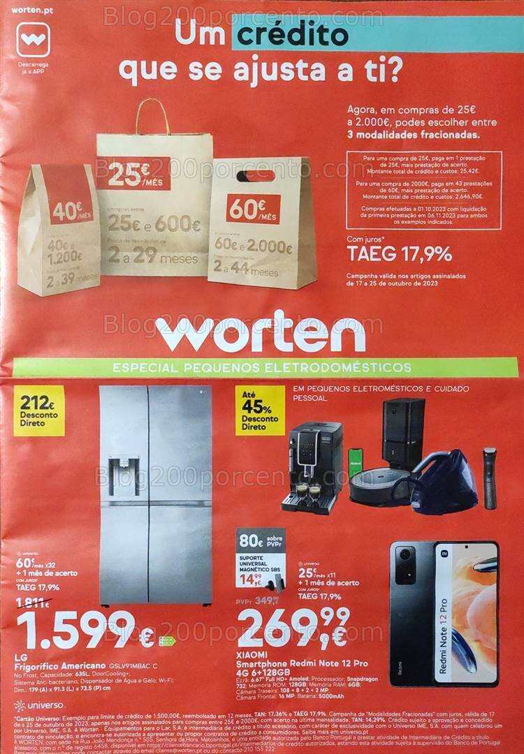 Antevisão Folheto WORTEN Promoções de 17 a 25 outubro