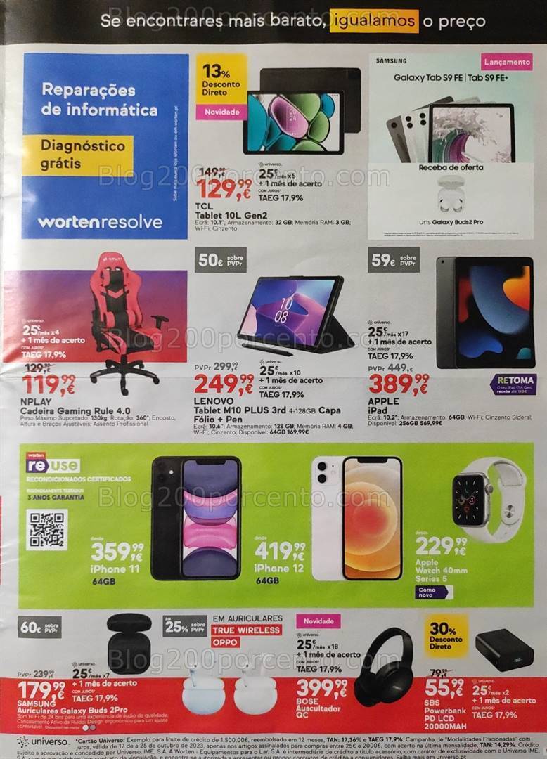 Antevisão Folheto WORTEN Promoções de 17 a 25 outubro