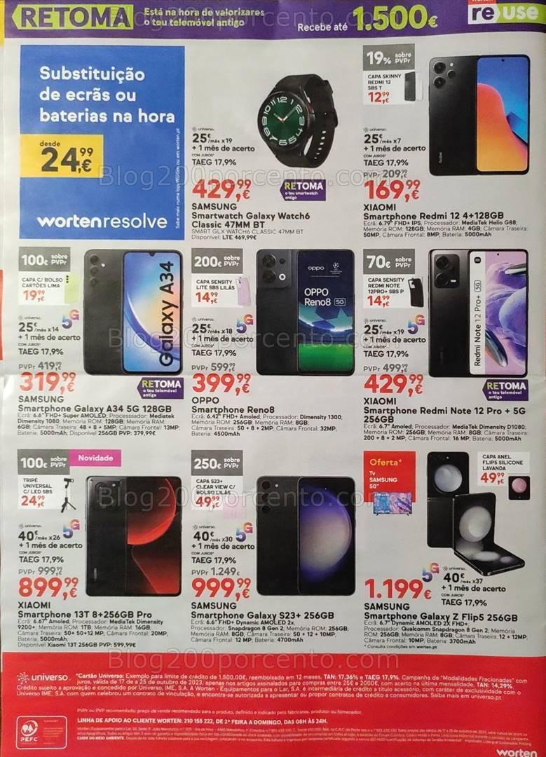 Antevisão Folheto WORTEN Promoções de 17 a 25 outubro