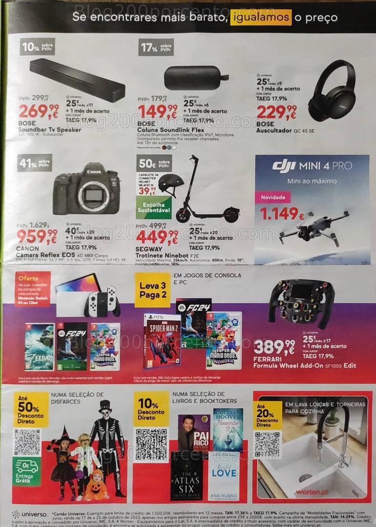 Antevisão Folheto WORTEN Promoções de 17 a 25 outubro