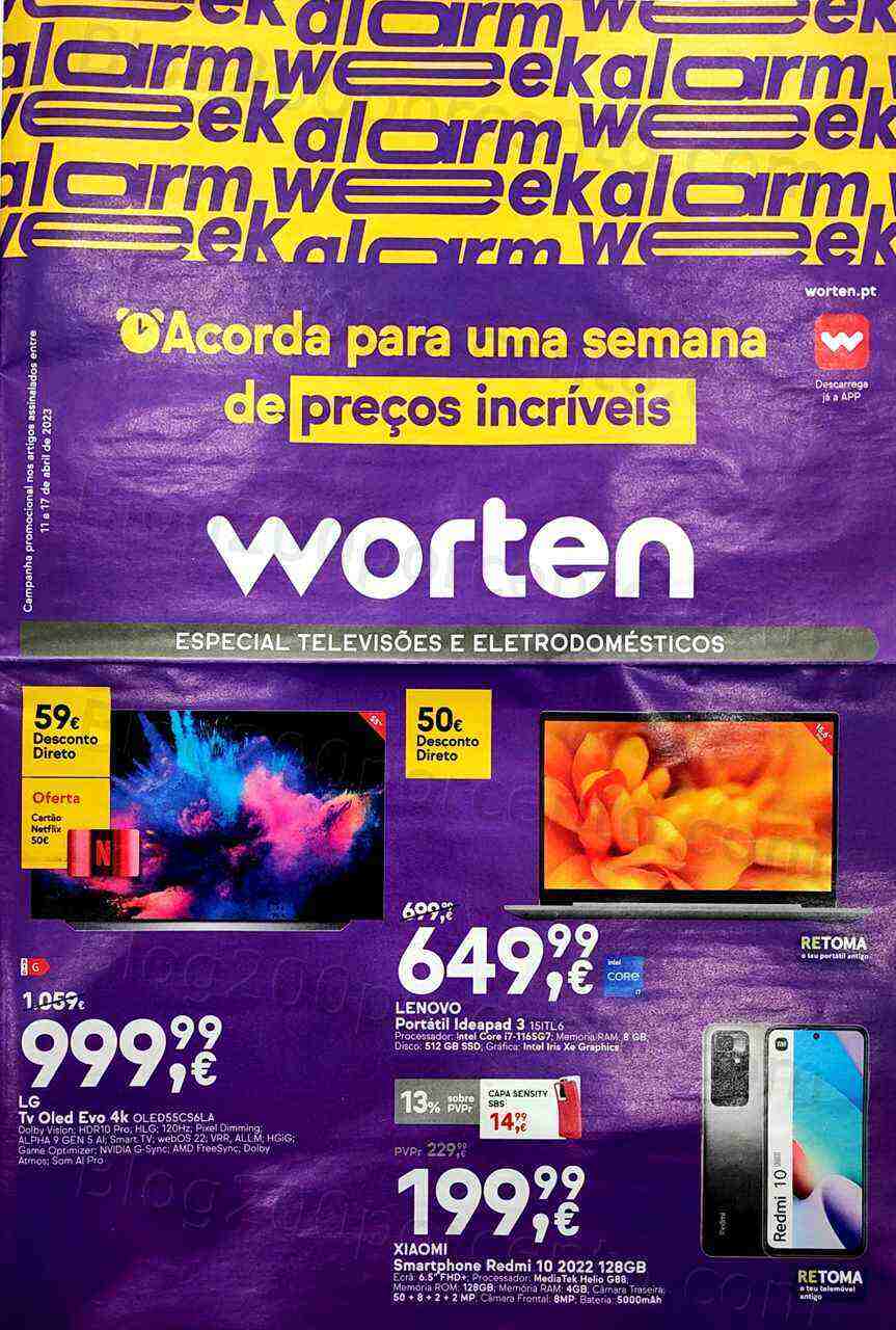 Antevisão Folheto WORTEN Promoções até 17 abril