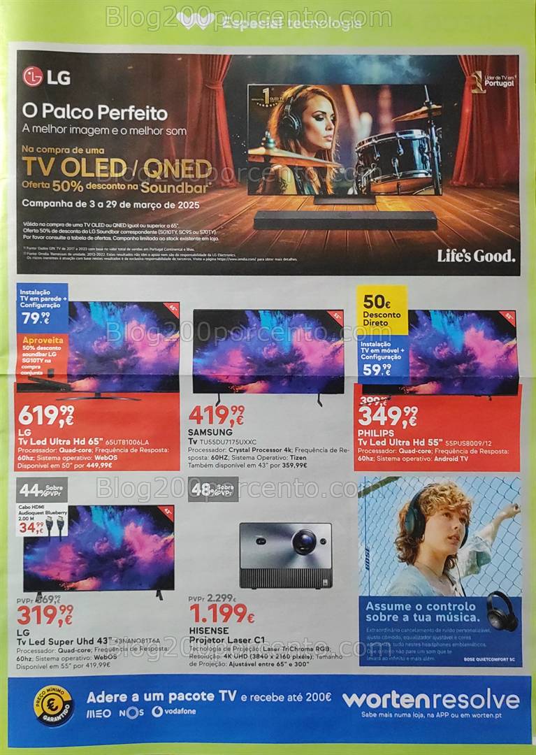 Antevisão Folheto WORTEN Promoções de 18 a 24 março