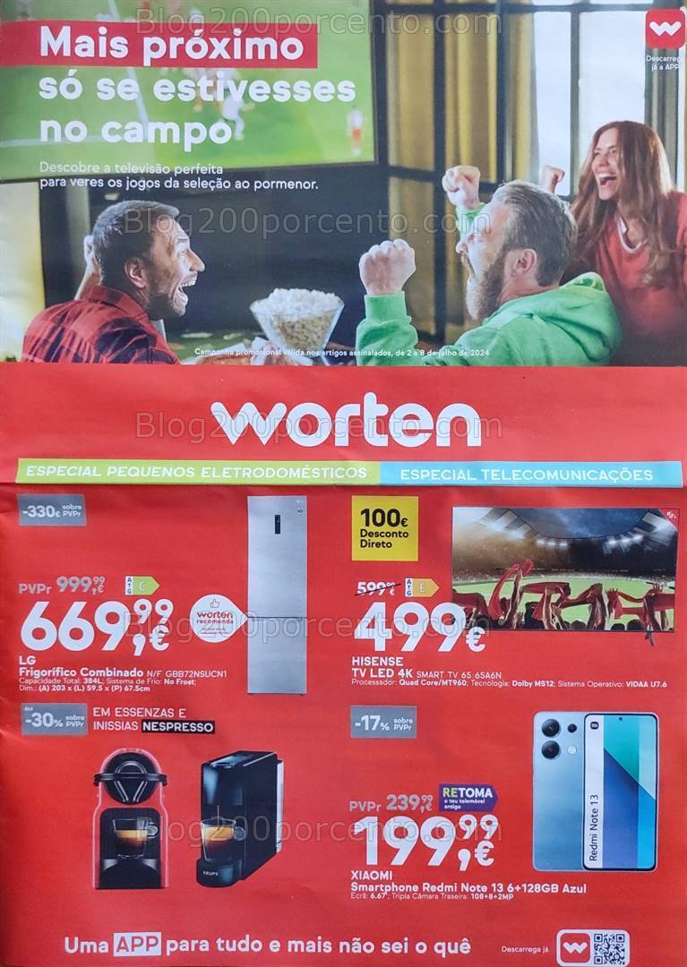 Antevisão Folheto WORTEN Promoções até 8 julho