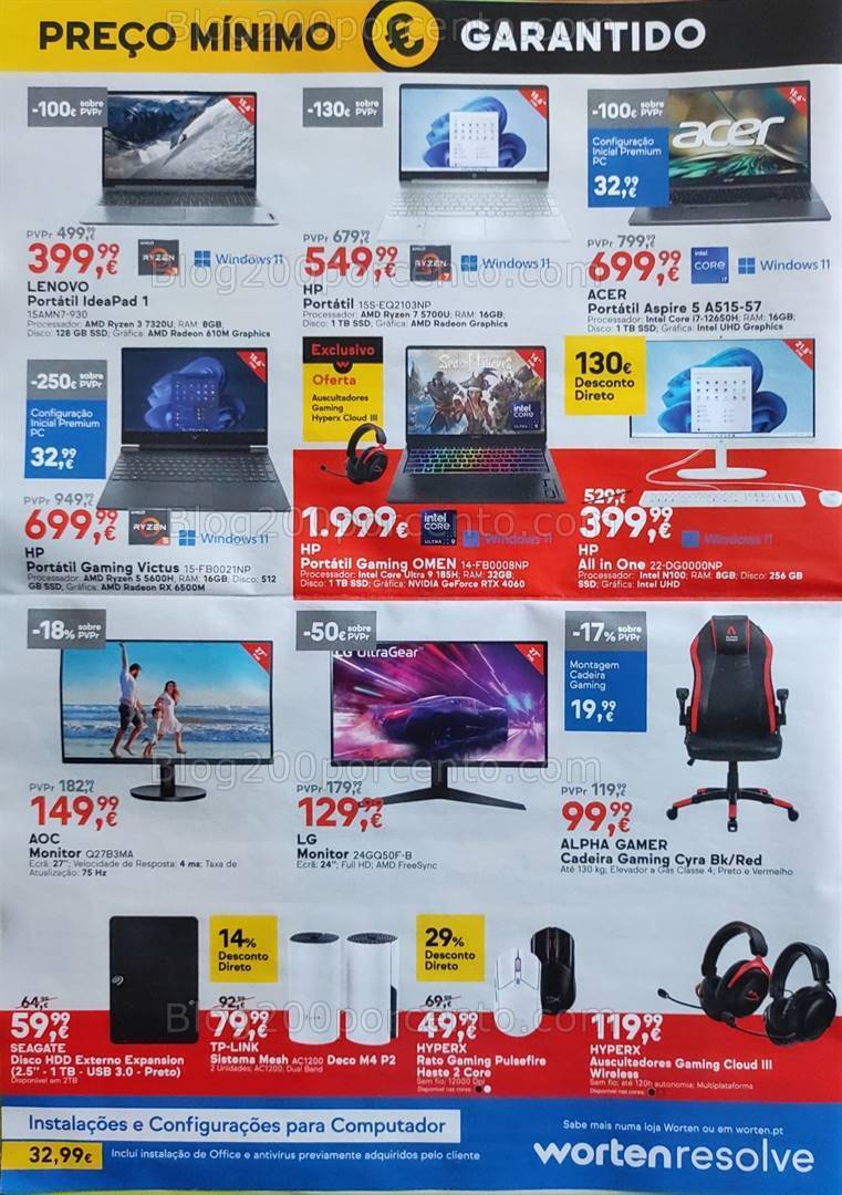 Antevisão Folheto WORTEN Promoções até 8 julho