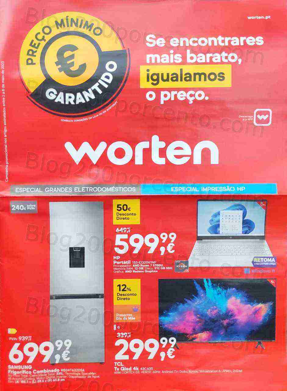 Antevisão Folheto WORTEN Promoções de 2 a 8 maio
