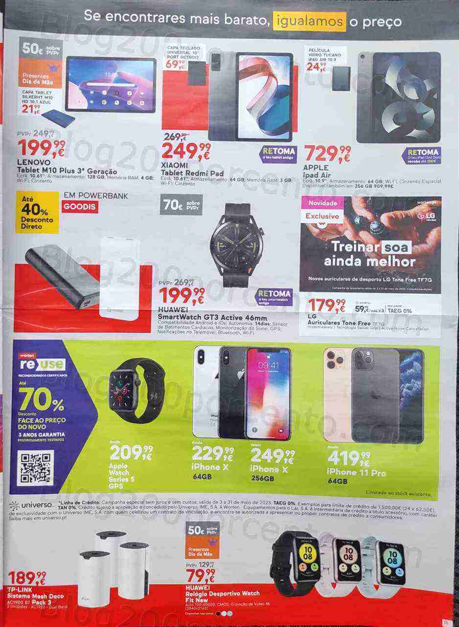 Antevisão Folheto WORTEN Promoções de 2 a 8 maio