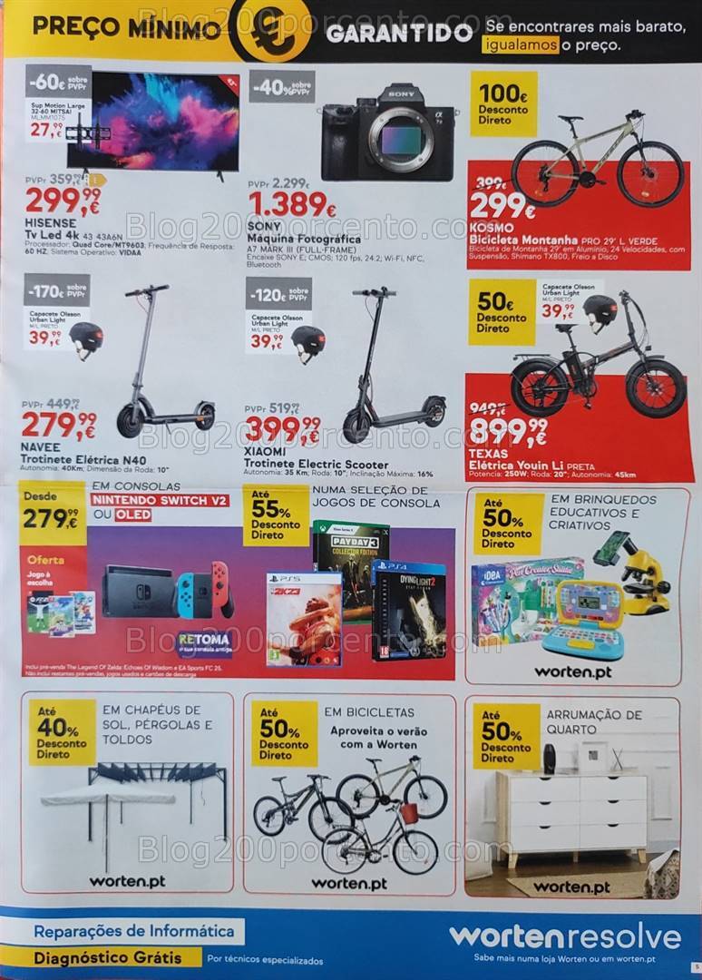 Antevisão Folheto WORTEN Promoções de 20 a 28 agosto