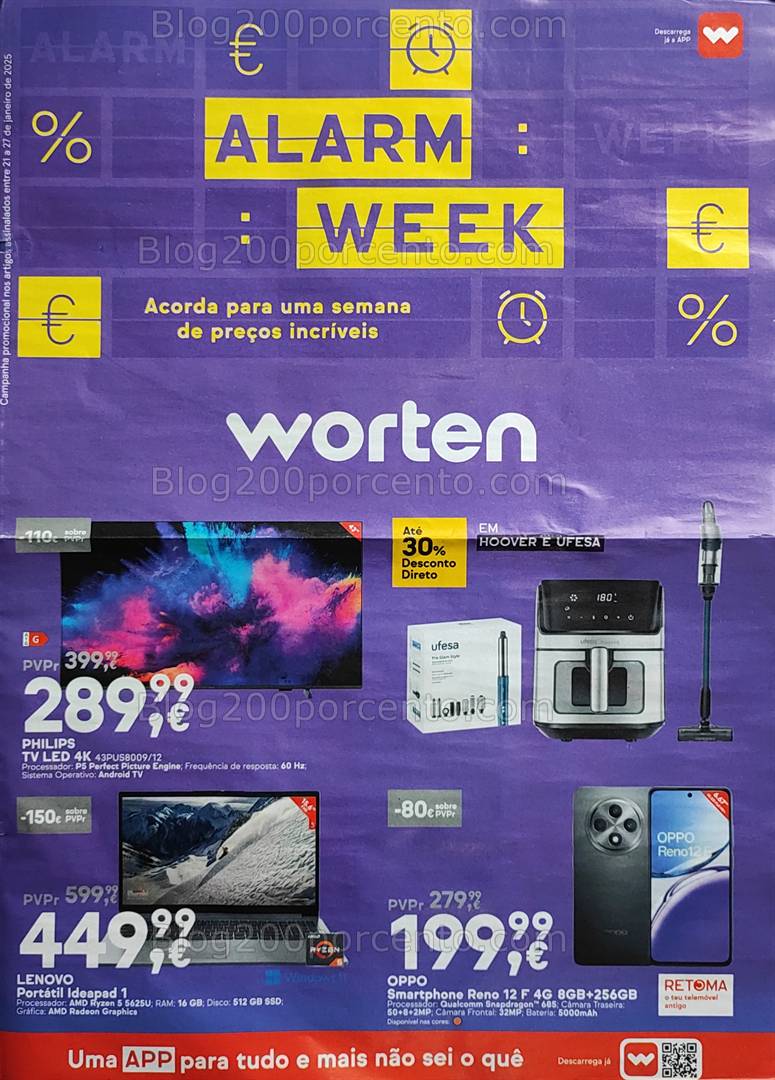 Antevisão Folheto WORTEN Promoções de 21 a 27 janeiro
