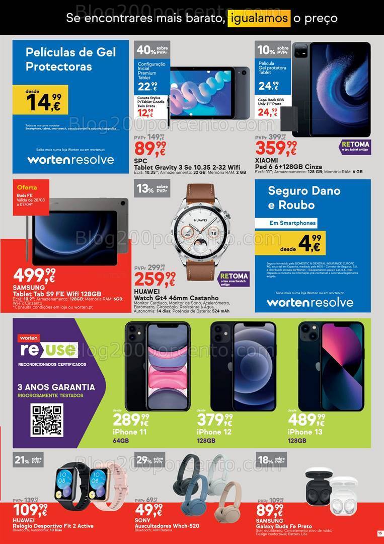 Antevisão Folheto WORTEN Promoções de 21 a 27 março