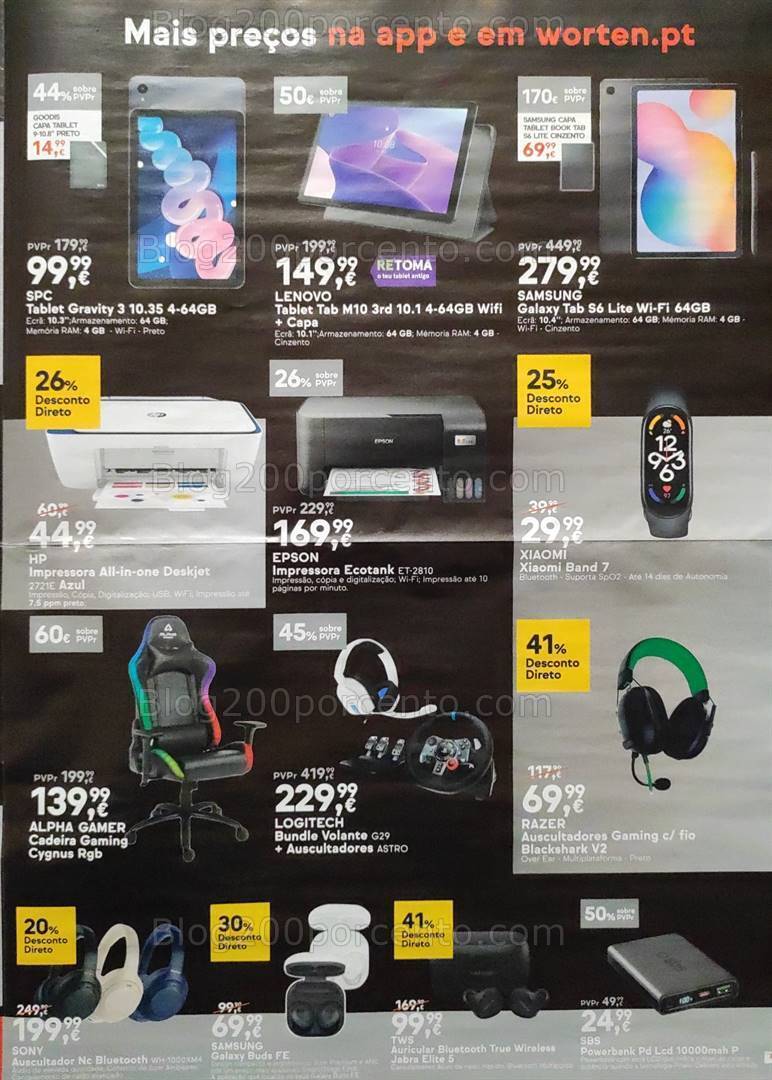 Antevisão Folheto WORTEN Black Friday Promoções de 21 a 27 novembro