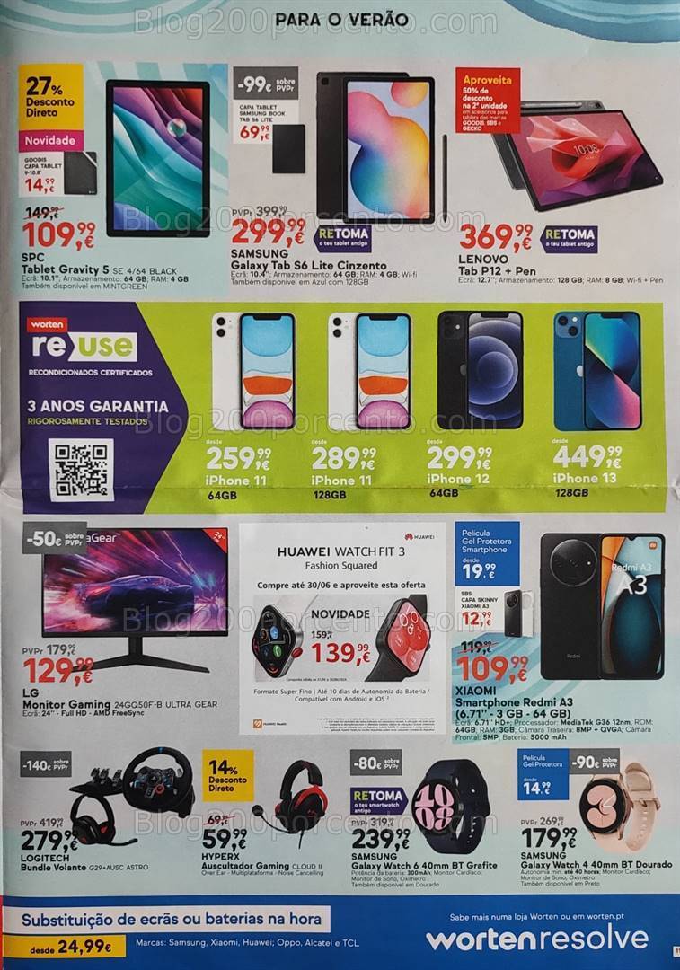 Antevisão Folheto WORTEN Promoções de 3 a 10 junho