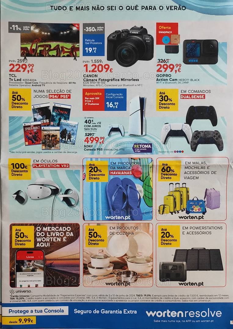 Antevisão Folheto WORTEN Promoções de 3 a 10 junho