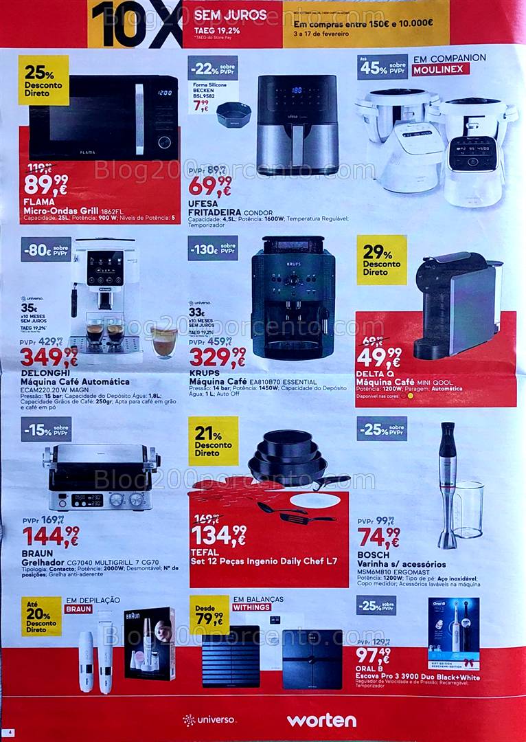 Antevisão Folheto WORTEN Promoções de 3 a 17 fevereiro