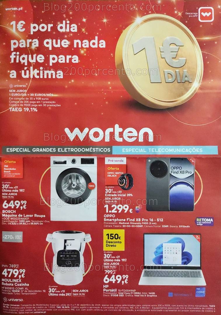 Antevisão Folheto WORTEN Promoções de 3 a 9 dezembro