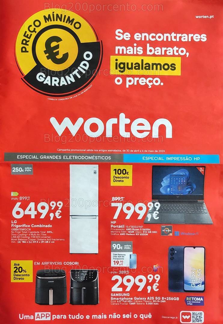 Antevisão Folheto WORTEN Promoções de 30 abril a 6 maio