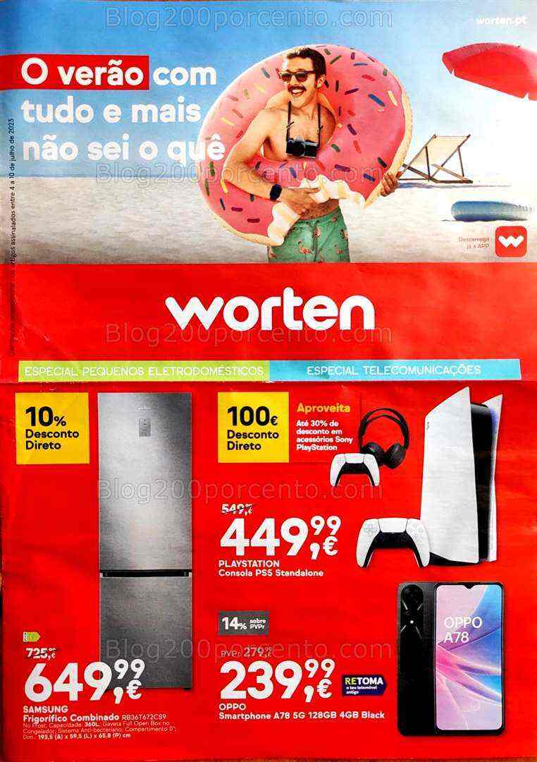 Antevisão Folheto WORTEN Promoções de 4 a 10 julho