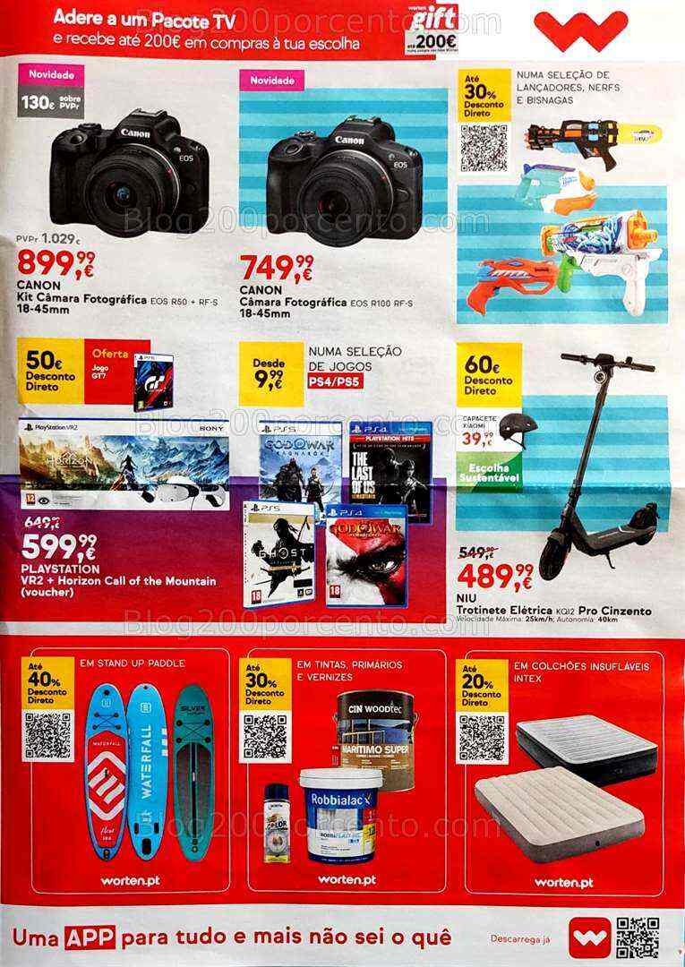 Antevisão Folheto WORTEN Promoções de 4 a 10 julho