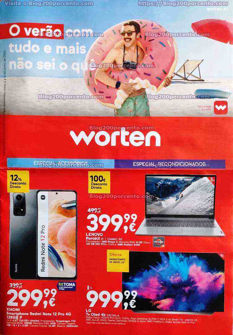Antevisão Folheto WORTEN Promoções de 5 a 12 junho