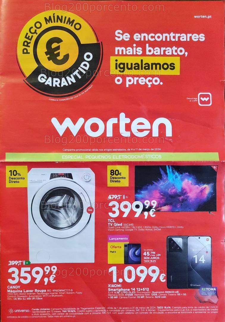 Antevisão Folheto WORTEN Promoções de 4 a 11 março