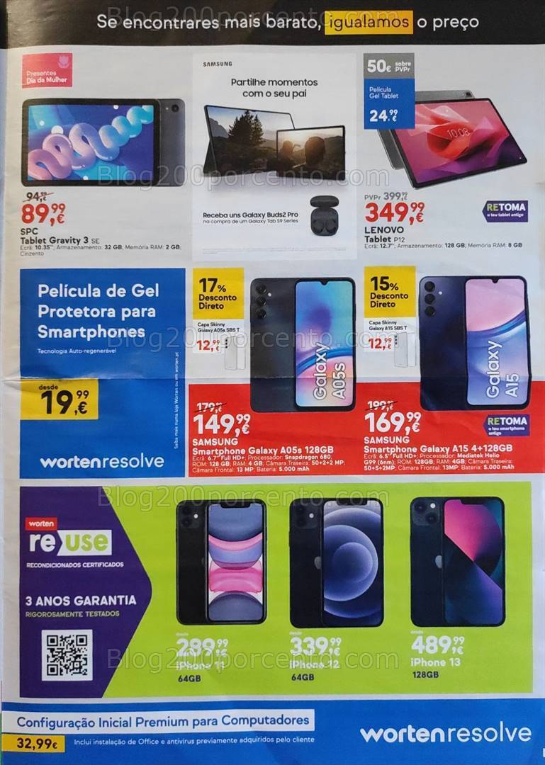 Antevisão Folheto WORTEN Promoções de 4 a 11 março