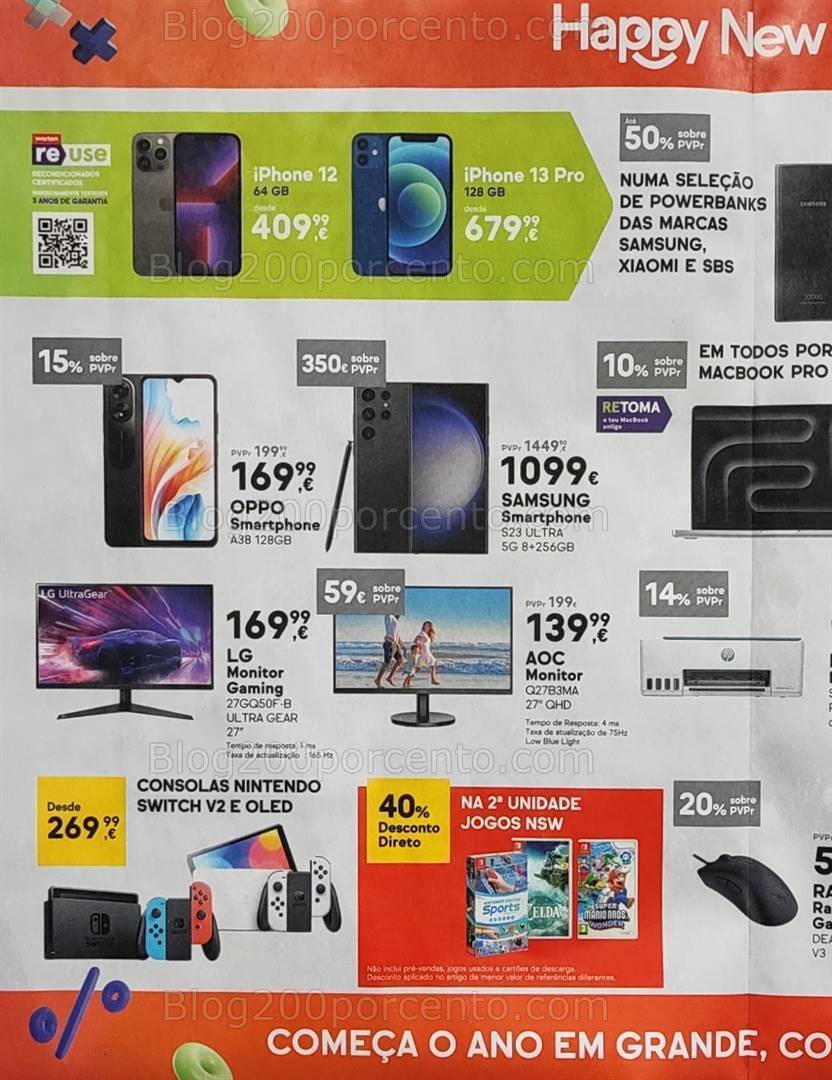 Antevisão Folheto WORTEN Promoções de 5 a 8 janeiro