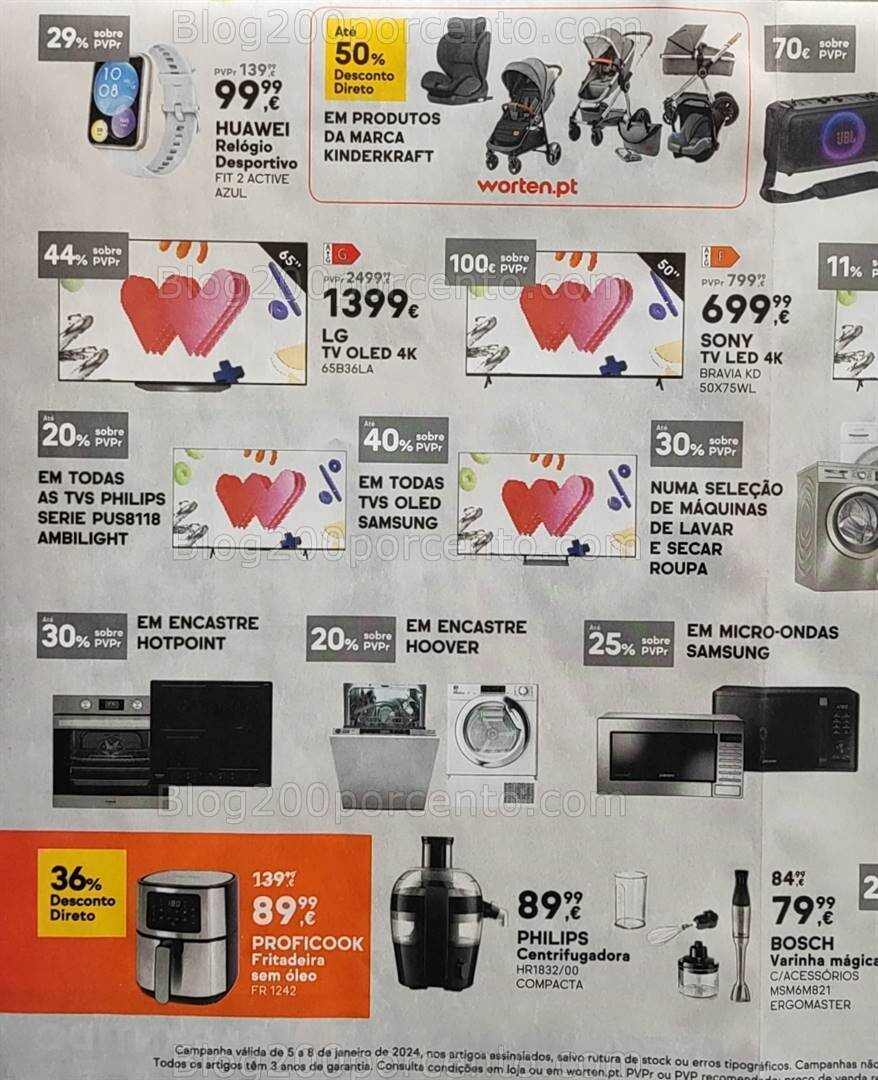 Antevisão Folheto WORTEN Promoções de 5 a 8 janeiro