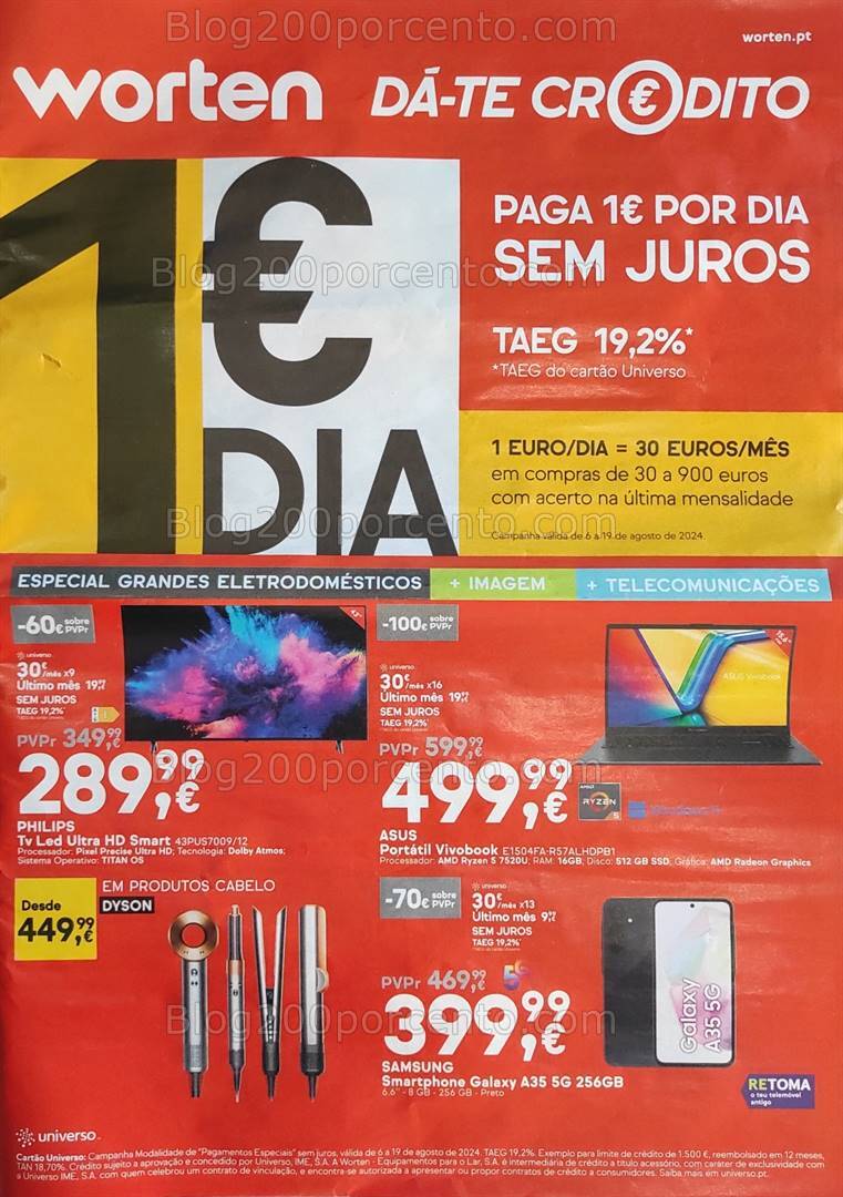 Antevisão Folheto WORTEN Promoções de 6 a 19 agosto