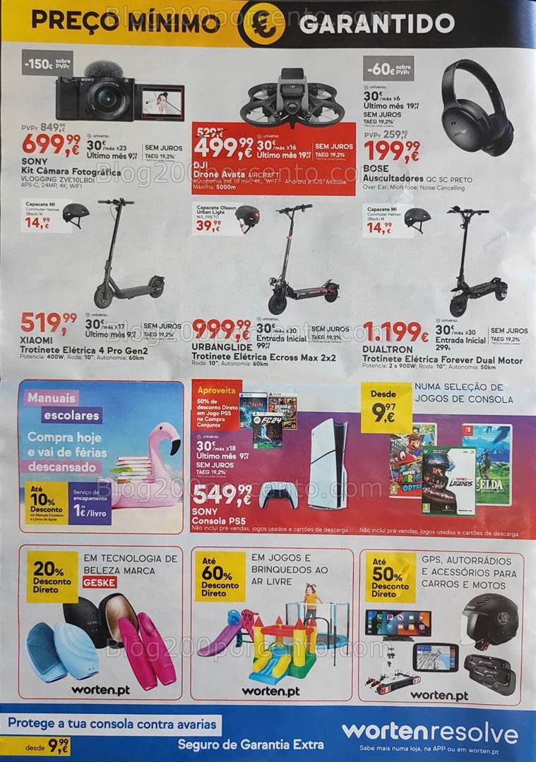 Antevisão Folheto WORTEN Promoções de 6 a 19 agosto