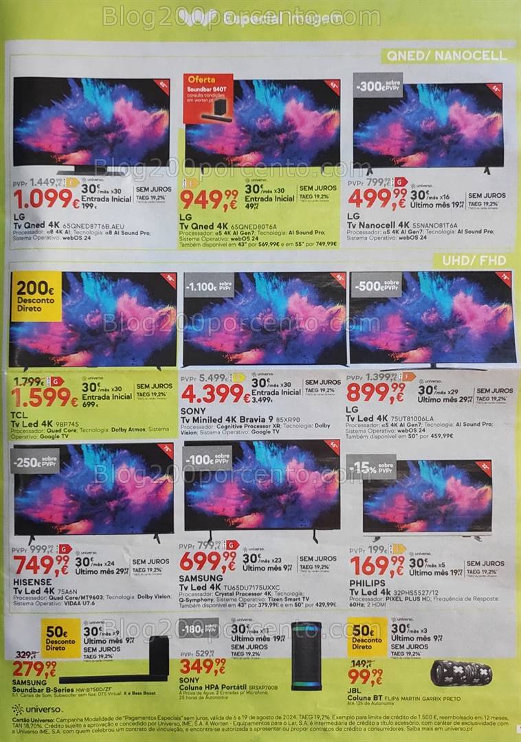 Antevisão Folheto WORTEN Promoções de 6 a 19 agosto