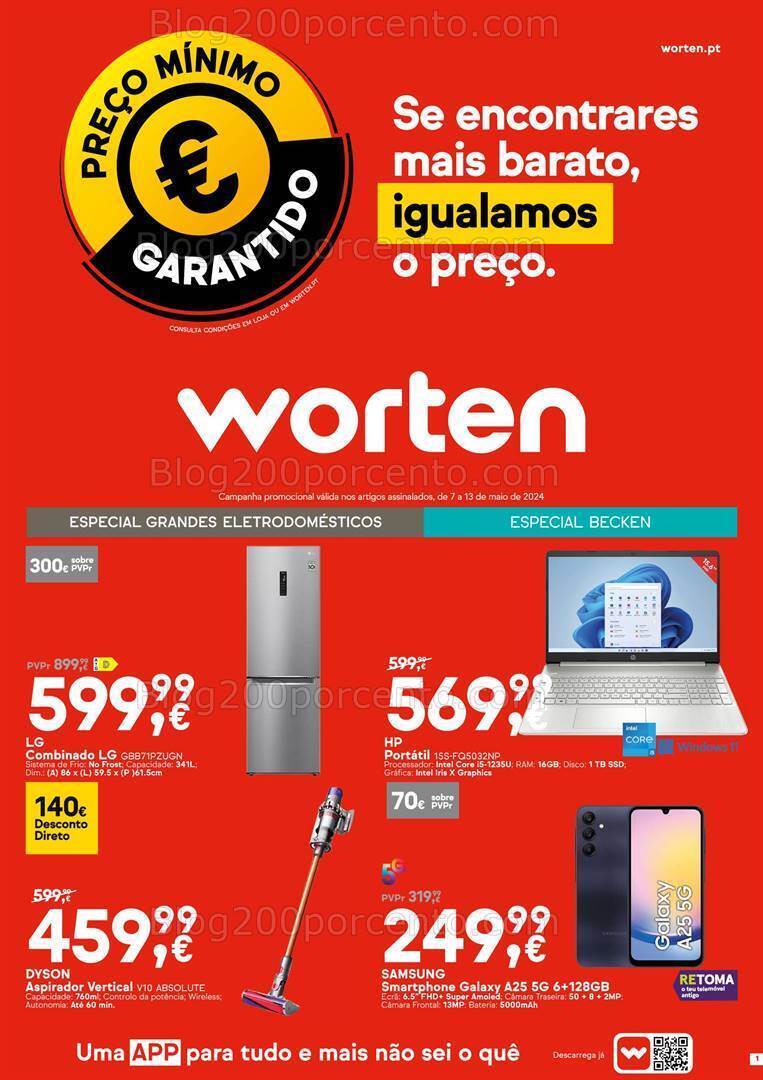 Antevisão Folheto WORTEN Promoções de 7 a 13 maio