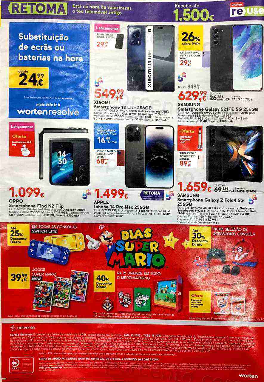 Antevisão Folheto WORTEN Promoções de 7 a 13 março