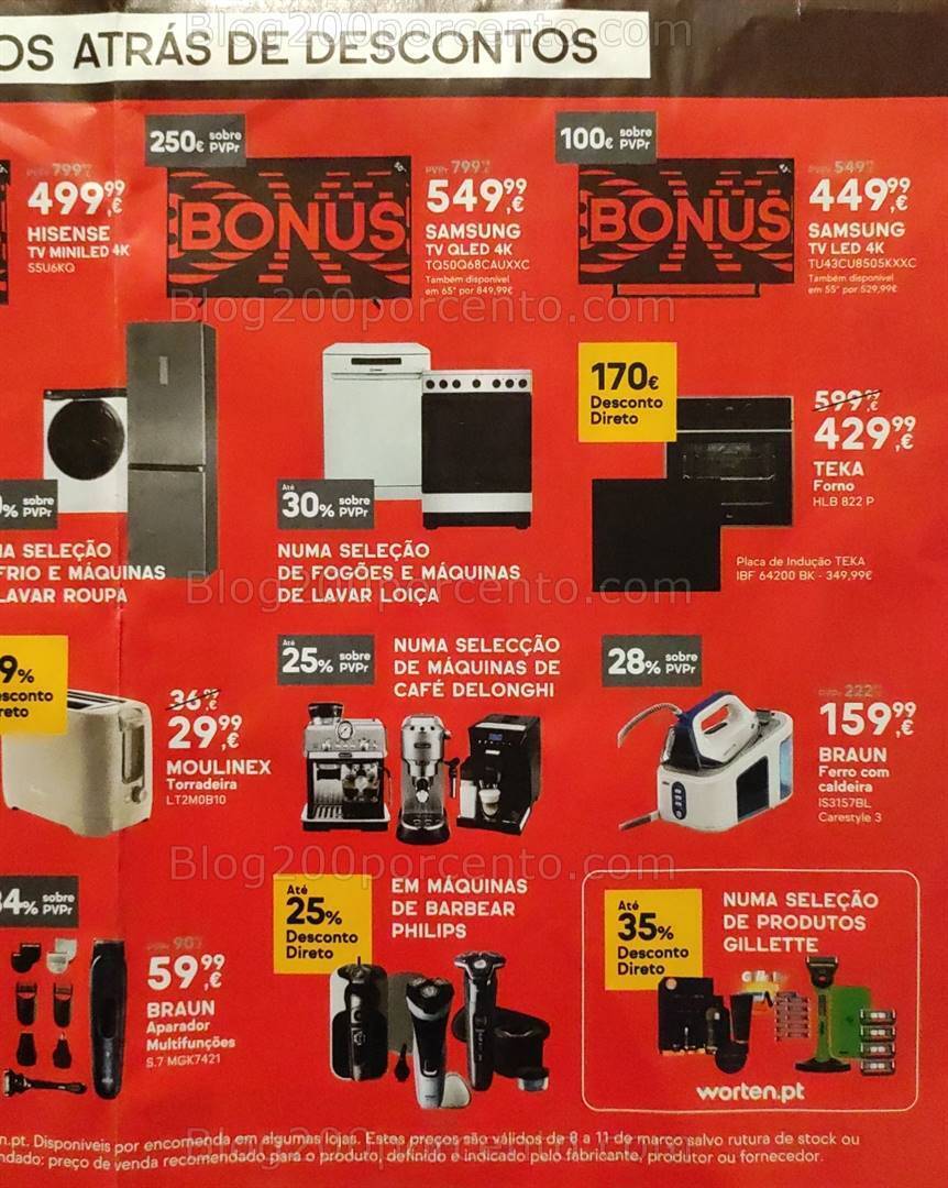 Antevisão Folheto WORTEN Promoções de 8 a 11 março