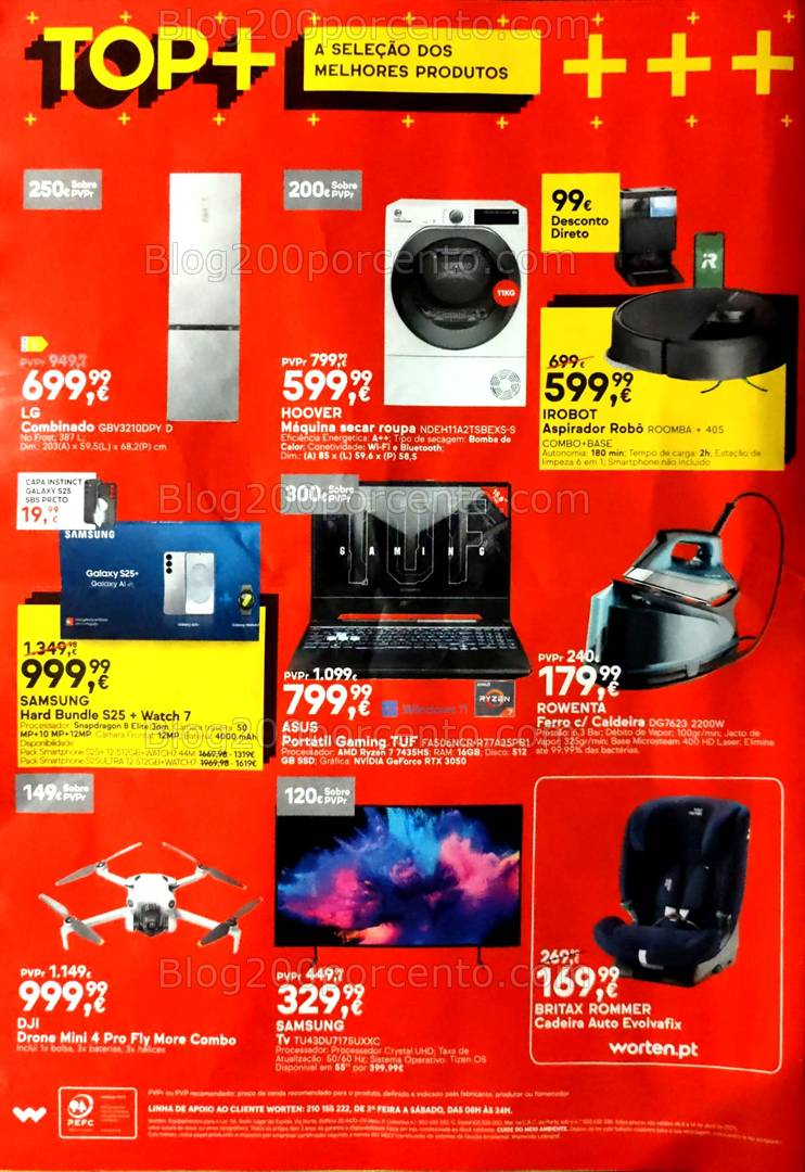 Antevisão Folheto WORTEN Promoções de 8 a 14 abril