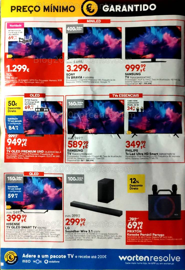 Antevisão Folheto WORTEN Promoções de 8 a 14 abril