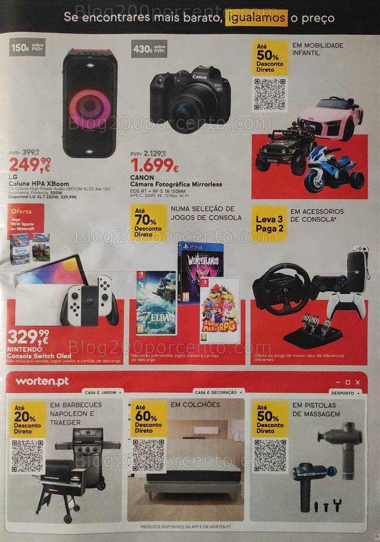 Antevisão Folheto WORTEN Promoções de 9 a 15 abril