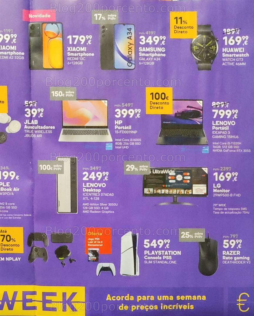 Antevisão Folheto WORTEN Alarm Week Promoções de 1 a 5 fevereiro