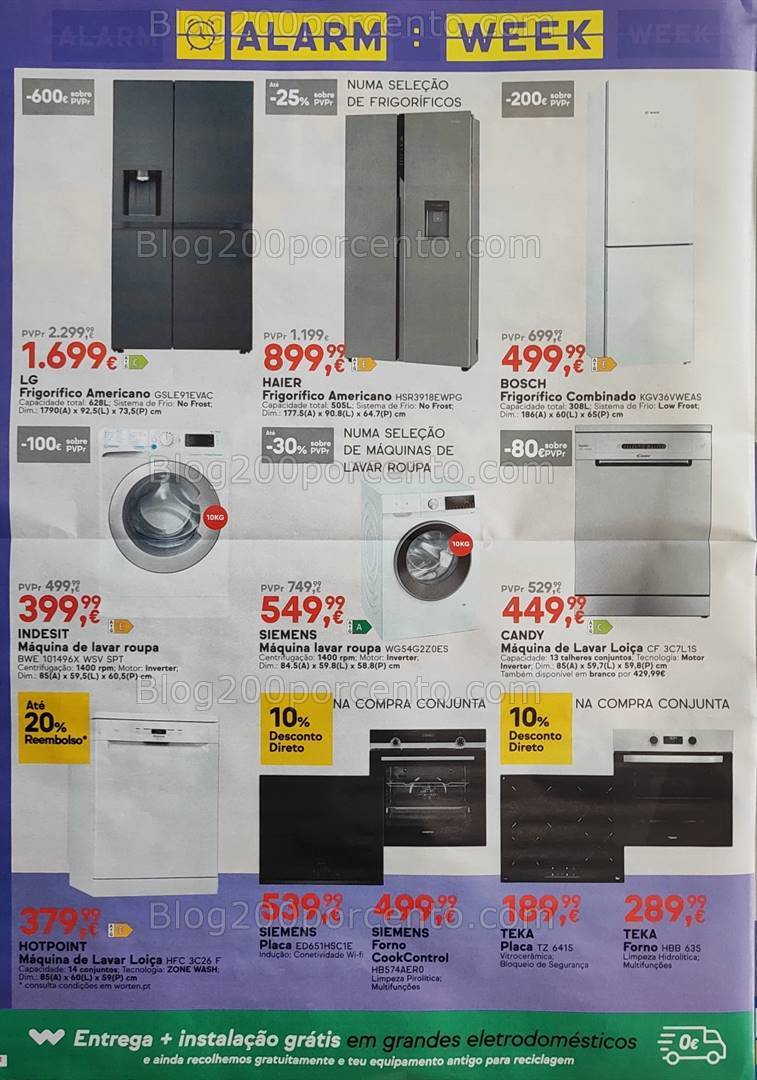 Antevisão Folheto WORTEN Alarm Week Promoções até 5 agosto