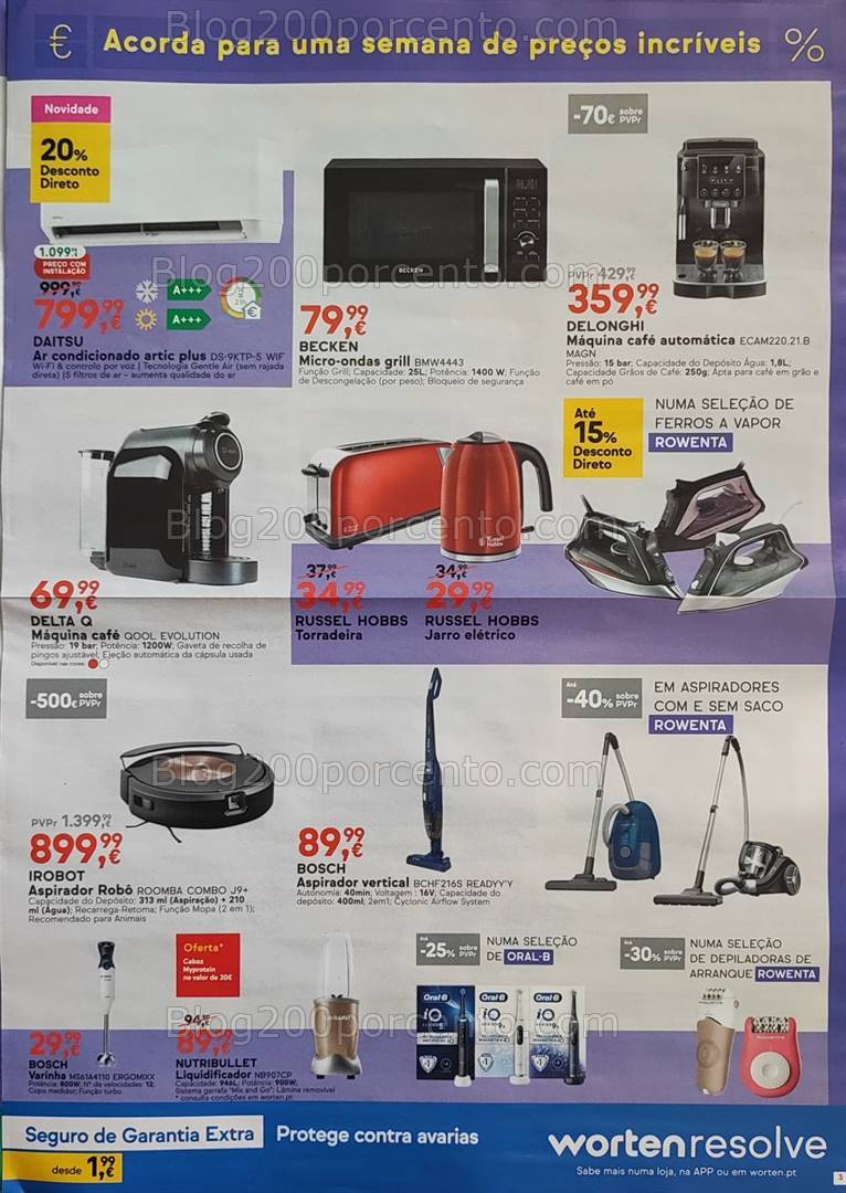 Antevisão Folheto WORTEN Alarm Week Promoções até 5 agosto