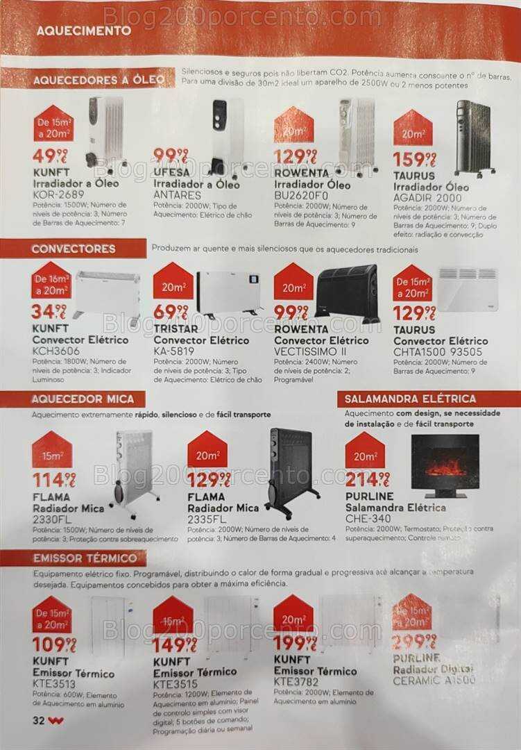 Antevisão Folheto WORTEN Aquecimento Promoções até 31 dezembro