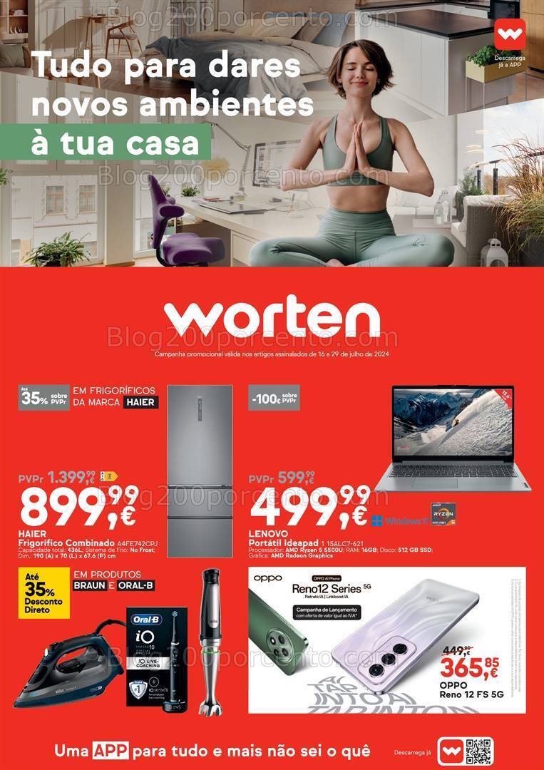 Antevisão Folheto WORTEN Promoções até 29 julho